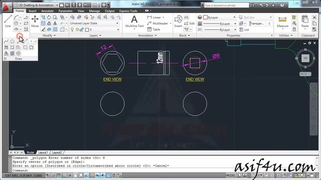 AutoCAD Essential Training 25 Polygon Tools смотреть онлайн