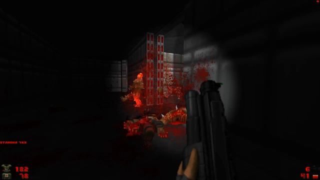 Hell Awakened - Level 5: Sector Alpha Barracks [Brutal Doom: Black Edition v3.1d] смотреть онлайн