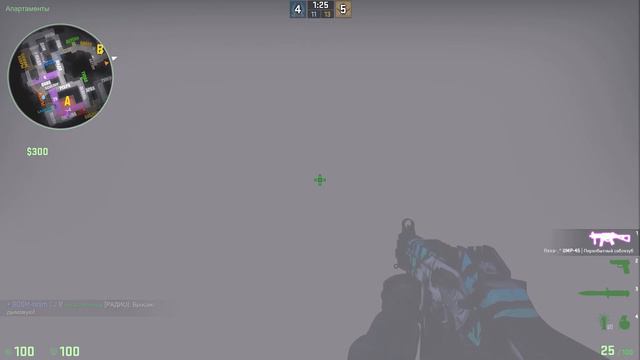 CS:GO de_inferno - быстрые минус 4 с UMP-45 смотреть онлайн