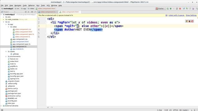 Angular Tutorial #14 - Strukturdirektiven: ngIf und Else смотреть онлайн