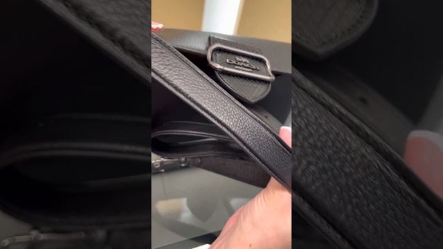 Распаковка сумки COACH Morgan Shoulder Bag (Gunmetal/Black Multi) смотреть онлайн