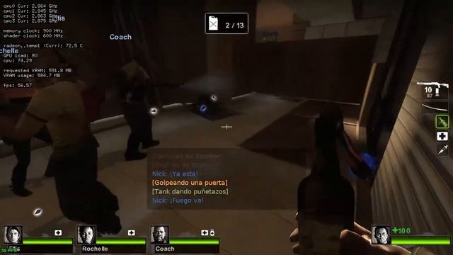 ? Left 4 Dead 2 | Linux Kubuntu 18.04 | GALLIUM HUD | Radeon HD 7670M | PRIME смотреть онлайн