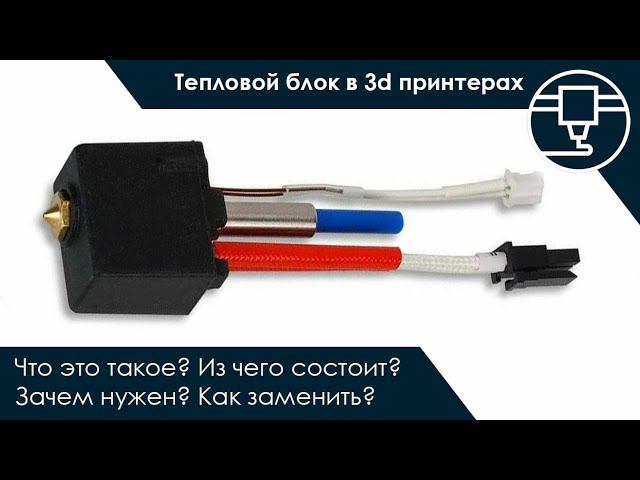 Тепловой блок (хотенд) в 3d принтерах. Что это такое, из чего состоит, как заменить? #3dprinting