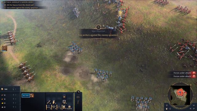Age of Empires 4 - The Normans Campaign Mission 1 :The Battle of Hastings 1066 смотреть онлайн