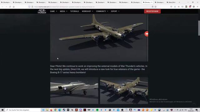 War Thunder Devblog #147 New B-17 models смотреть онлайн