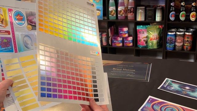 SHARP Color Charts and Test Forms - White toner on metallic stock смотреть онлайн