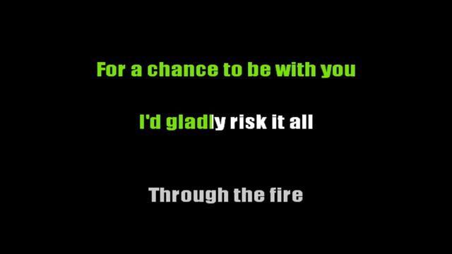 Karaoke - Through The Fire (Male Key) - Nina / Gigi de Lana смотреть онлайн