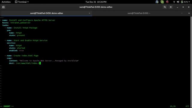 Ansible Part 10 Creating Playbook смотреть онлайн
