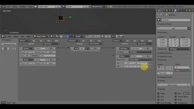 BLENDER 2.79 Game Engine ч11 смотреть онлайн