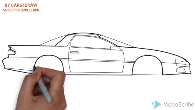 How to Draw a Chevrolet Camaro Z28 / Как нарисовать Chevrolet Camaro Z28 смотреть онлайн