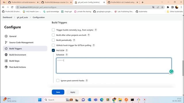 Jenkins Job for Auto Trigger to pull code from GitHub. смотреть онлайн