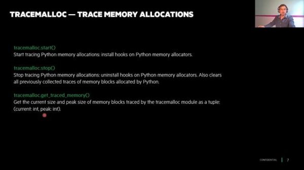 17. Python program run time memory usage
