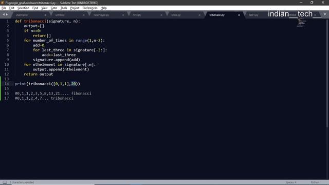 Tribonacci Sequence | Yes! you read it right. | Python | смотреть онлайн