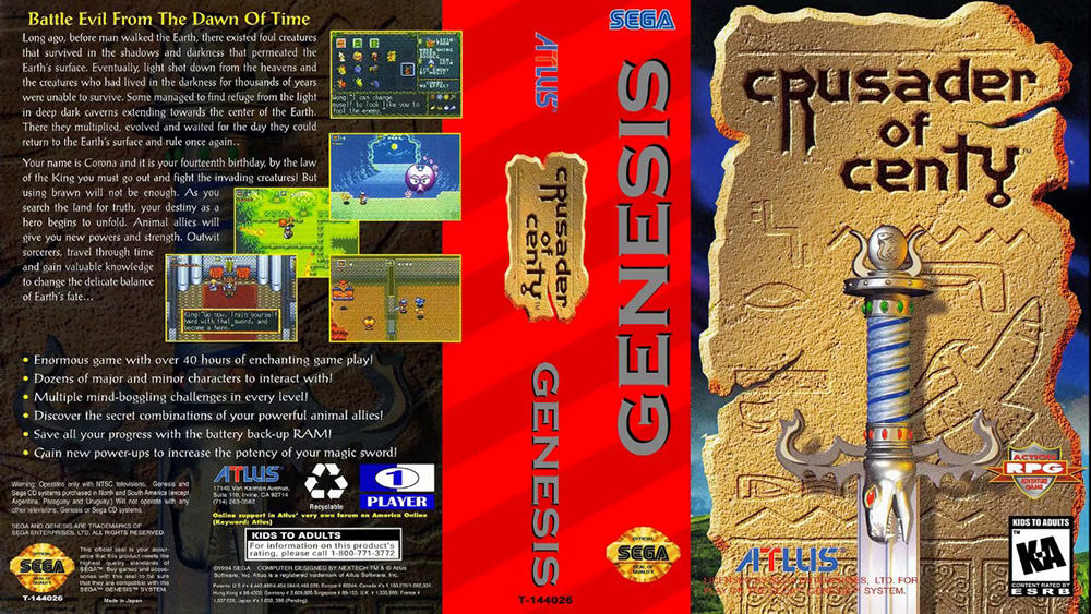 Crusader of Centy Soleil прохождение SEGA смотреть онлайн