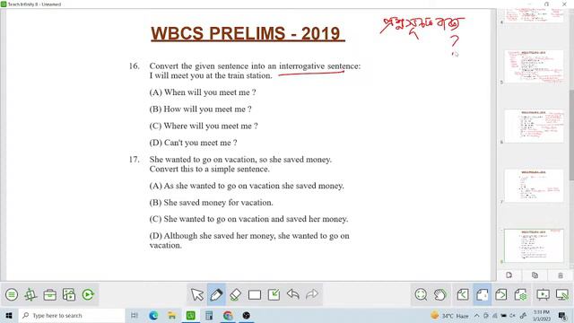 LIVE | WBCS | PRELIMS-2019| ENGLISH | PREVIOUS YEARS QUESTION DISCUSSION | VANIK KOLKATA смотреть онлайн