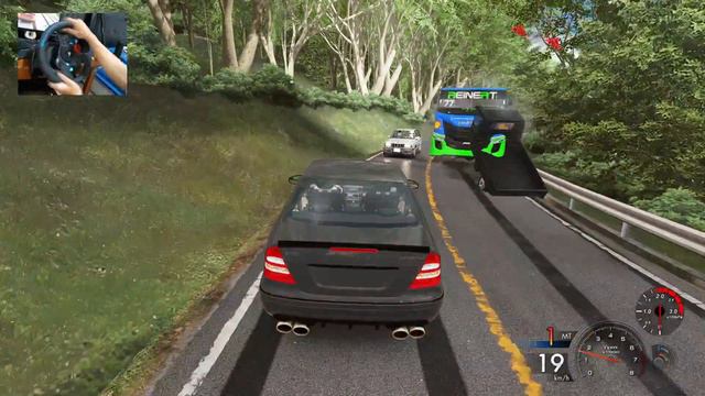 Mercedes Benz Black || Map Akina - Assetto Corsa | Logitech G29 Gameplay смотреть онлайн