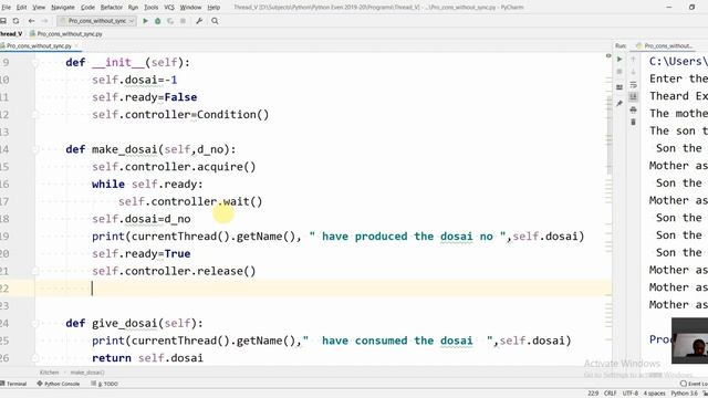 producer consumer problem example 2[with Synchronization] - Part 2 смотреть онлайн