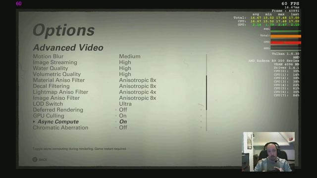 Wolfenstein 2 PC setting & options overview + in game graphics test AMD FX system смотреть онлайн
