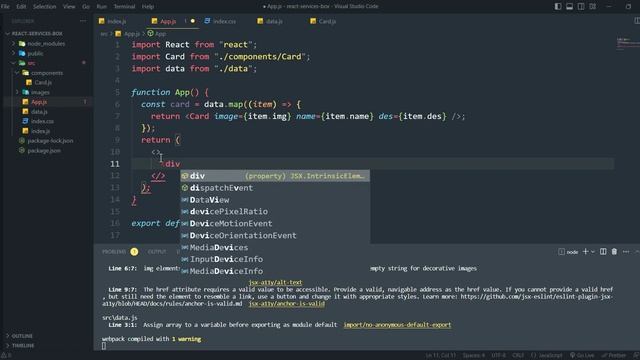 Create Responsive Services Box using React.js смотреть онлайн