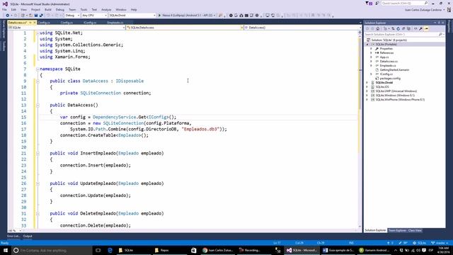 03 - SQLite Xamarin - Visual Studio смотреть онлайн