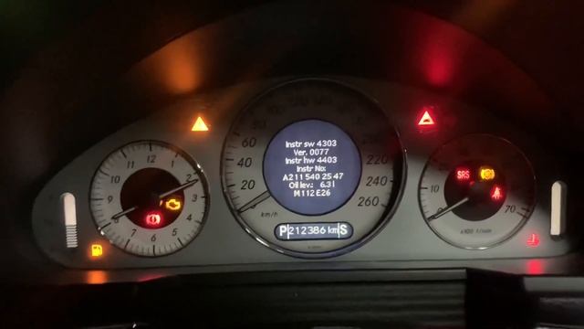 W211.Add 1Litre Engine Oil When Next Refuelling