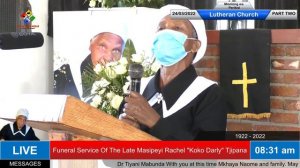 Funeral Service Of The Late Masipeyi Rachel Tjipana