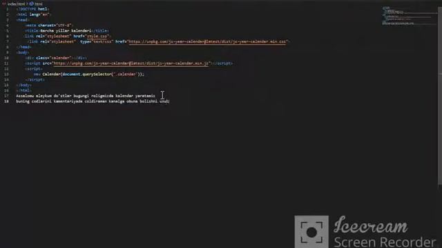 Html va Css da kalendar yaratish darsligi смотреть онлайн