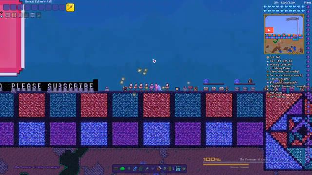 Terraria Supreme Buffed Eclipses Fall vs Calamity Mod Boss Rush смотреть онлайн