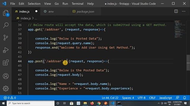 Read form data using GET & POST method also upload files using multer of node js express смотреть онлайн