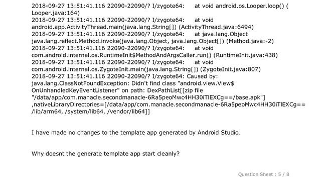 Android : How to resolve NoClassDefFoundError: Failed resolution of: Landroid/view/View$OnUnhandled смотреть онлайн