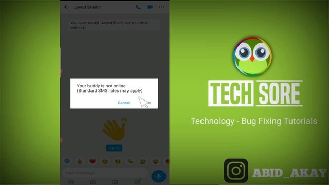 Fix imo Your buddy is not online (Standard SMS rates may apply) Problem Solved смотреть онлайн