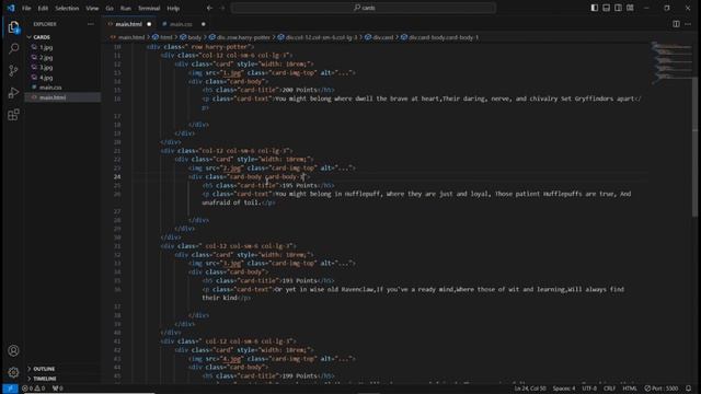Cards | Bootstrap 5 | Harry Potter themed | tilt.js library смотреть онлайн