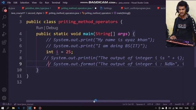 #5 - discussing Java Printing methods and operator in اردو/हिन्दी смотреть онлайн