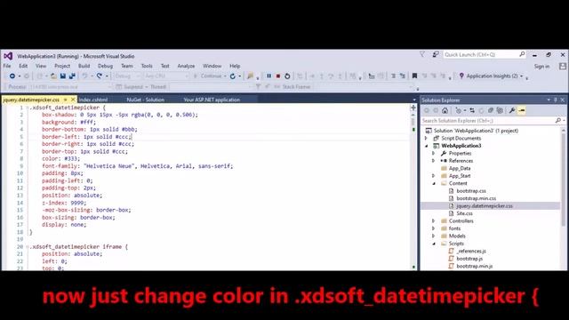 jQuery - DateTimePicker - change month color смотреть онлайн