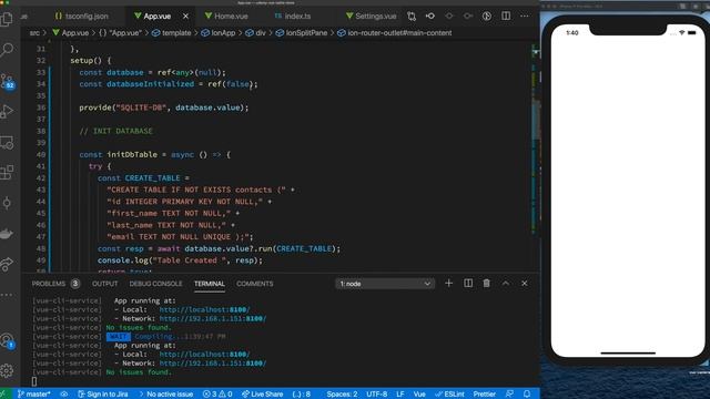 Ionic Framework with VueJS: Build a CRUD App Using SQLite - (4) Create First Database Insert смотреть онлайн