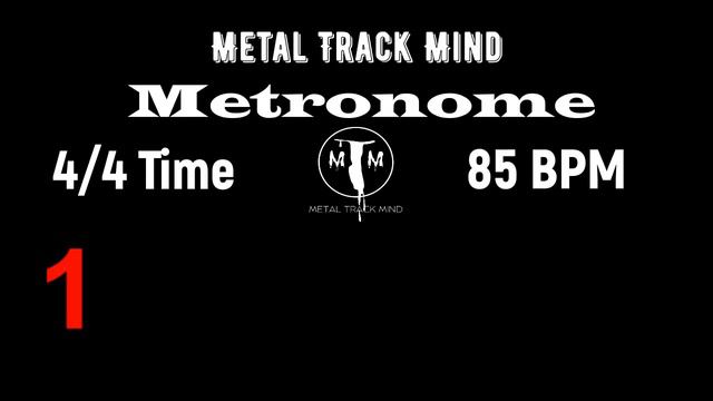 Metronome 4/4 Time 85 BPM visual numbers смотреть онлайн