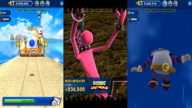 Sonic Dash Battle - SONIC VS SHADOW VS BIG смотреть онлайн