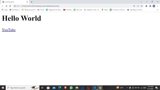 HTML Anchor Tag Tutorial in Hindi / Urdu | How to link pages in HTML | Web Development смотреть онлайн