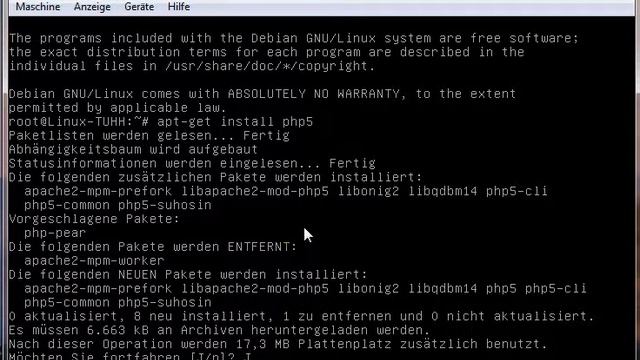 Debian Installation php5 004 смотреть онлайн