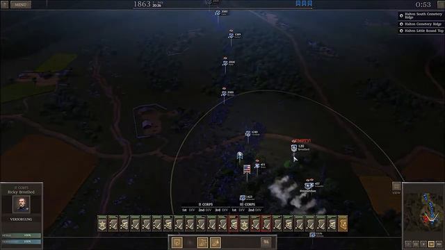 Schlacht von Gettysburg Tag 2 - Ultimate General Civil War #30 UNION ( Video von 2018 ) смотреть онлайн