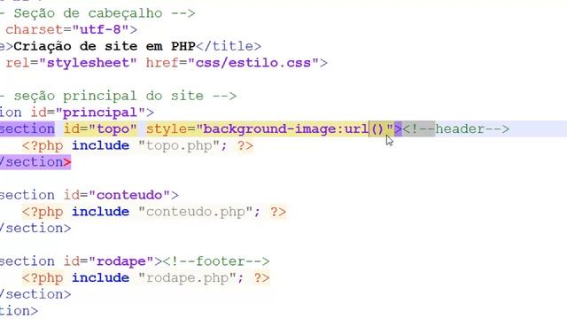 Criação de site em php Parte 34 - Colocando a foto da capa no site pelo php смотреть онлайн