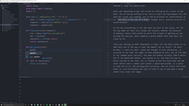 Finding Quotes in Sentences (SpaCy and Python Tutorial for DH 11) смотреть онлайн
