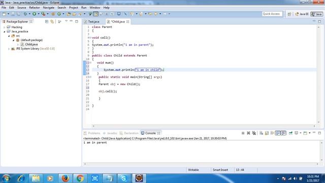 upcasting downcasting with example in java video 18 смотреть онлайн