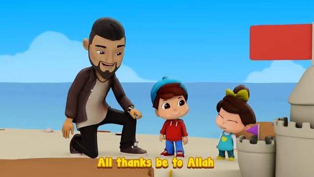 [NO INSTRUMENTS] Omar & Hana Ft SIEDD | Alhamdulillah | Islamic Cartoon