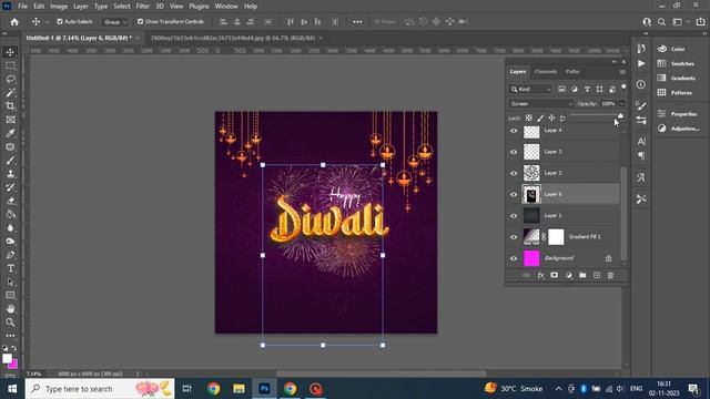 Diwali | social media post | diwali banner | diwali poster | photoshop |full tutorial | vikk captur смотреть онлайн