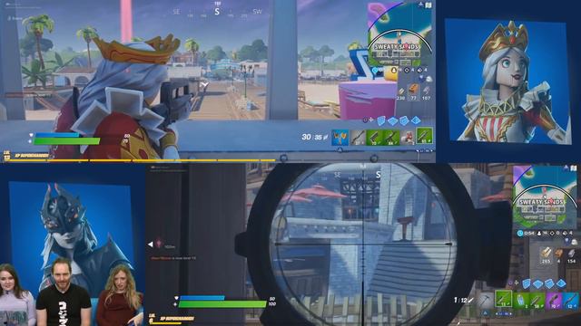 Let's Play Fortnite Duos - SPLIT-SCREEN SHENANIGANS! смотреть онлайн