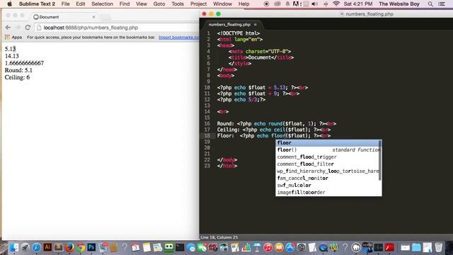 PHP Tutorial for beginners #13 How PHP Works with Floating Numbers смотреть онлайн