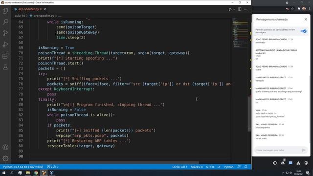 Aula 10 | Sniffers | Python para Pentesters смотреть онлайн