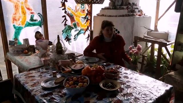 День рождения старшего сына.Много кабачков, патиссонов и редиски)))