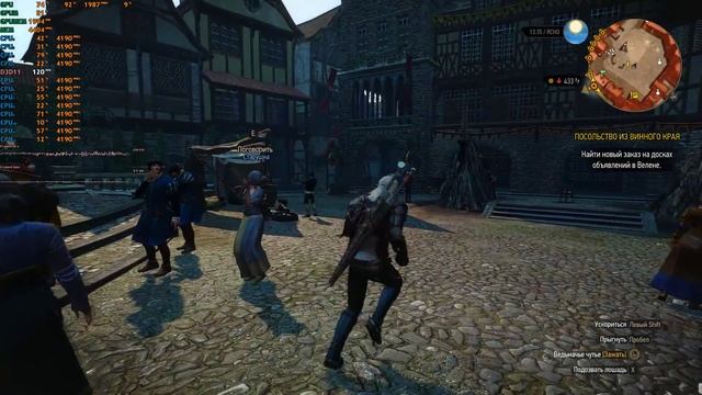 Witcher 3 на E5 1650V2. смотреть онлайн